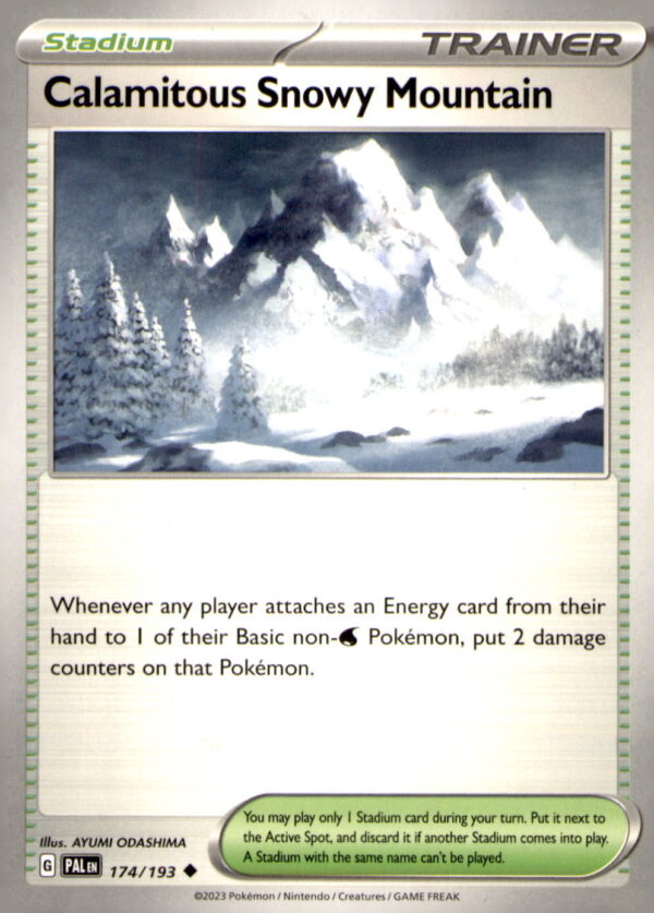SV02: Paldea Evolved #174/193 Calamitous Snowy Mountain