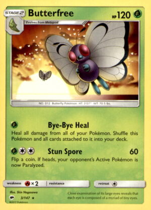 SM - Burning Shadows #3/147 Butterfree