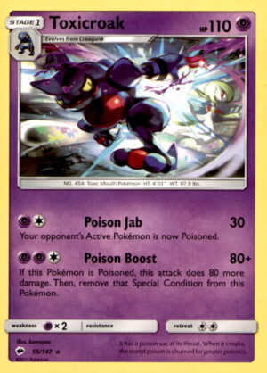 SM - Burning Shadows #55/147 Toxicroak