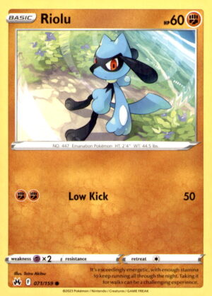 Crown Zenith #071/159 Riolu