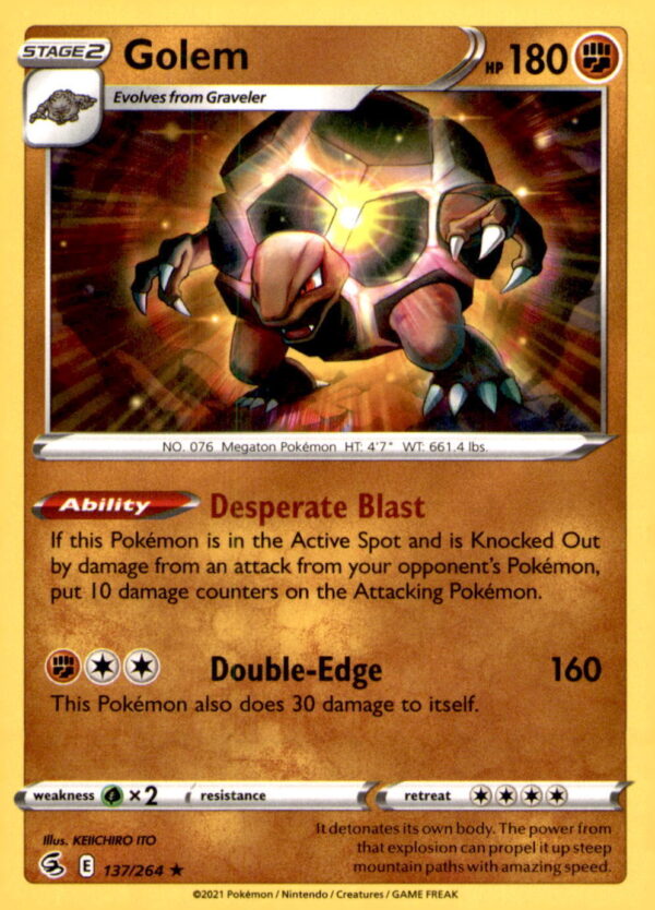 SWSH08: Fusion Strike #137/264 Golem