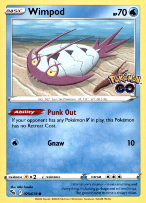 Pokemon GO #025/078 Wimpod
