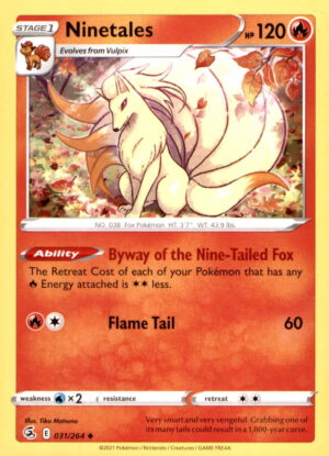 SWSH08: Fusion Strike #031/264 Ninetales (31)