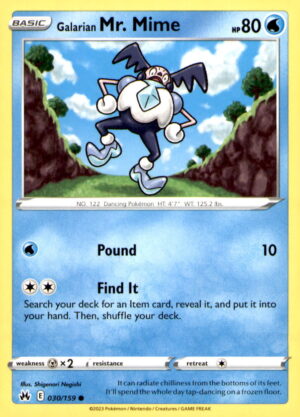 Crown Zenith #030/159 Galarian Mr. Mime
