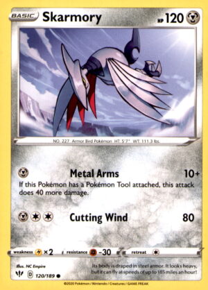 SWSH03: Darkness Ablaze #120/189 Skarmory