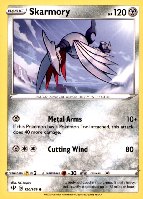 SWSH03: Darkness Ablaze #120/189 Skarmory