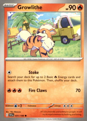 SV01: Scarlet & Violet Base Set #031/198 Growlithe