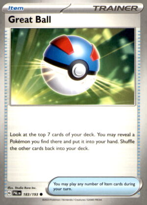 SV02: Paldea Evolved #183/193 Great Ball