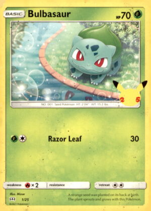 McDonald's 25th Anniversary Promos #001/025 Bulbasaur - 1/25
