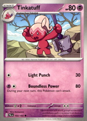 SV02: Paldea Evolved #103/193 Tinkatuff