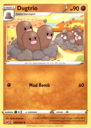 SWSH01: Sword & Shield Base Set #093/202 Dugtrio