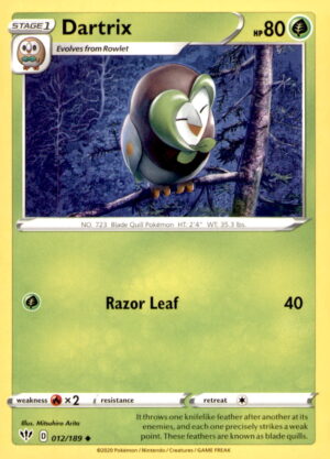 SWSH03: Darkness Ablaze #012/189 Dartrix