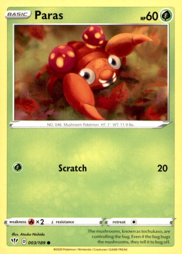 SWSH03: Darkness Ablaze #003/189 Paras