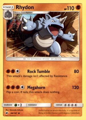 SM - Burning Shadows #66/147 Rhydon