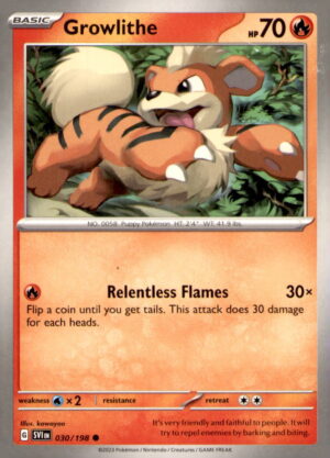 SV01: Scarlet & Violet Base Set #030/198 Growlithe