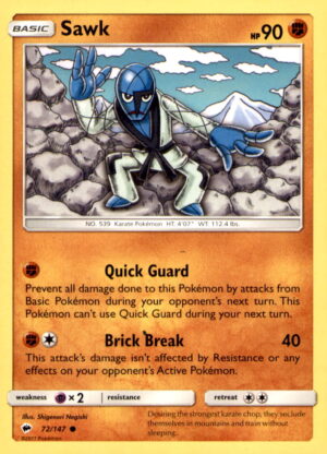 SM - Burning Shadows #72/147 Sawk