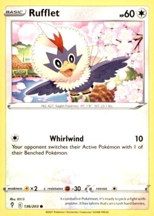 SWSH07: Evolving Skies #136/203 Rufflet