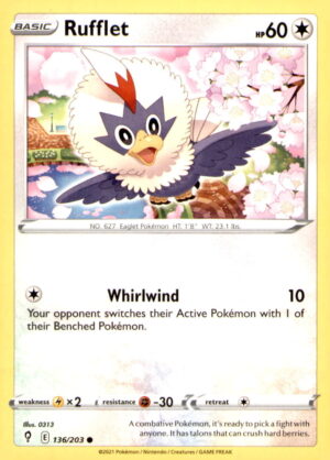SWSH07: Evolving Skies #136/203 Rufflet