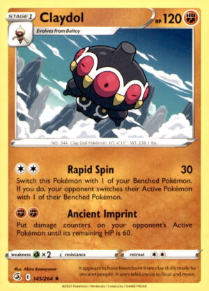 SWSH08: Fusion Strike #145/264 Claydol