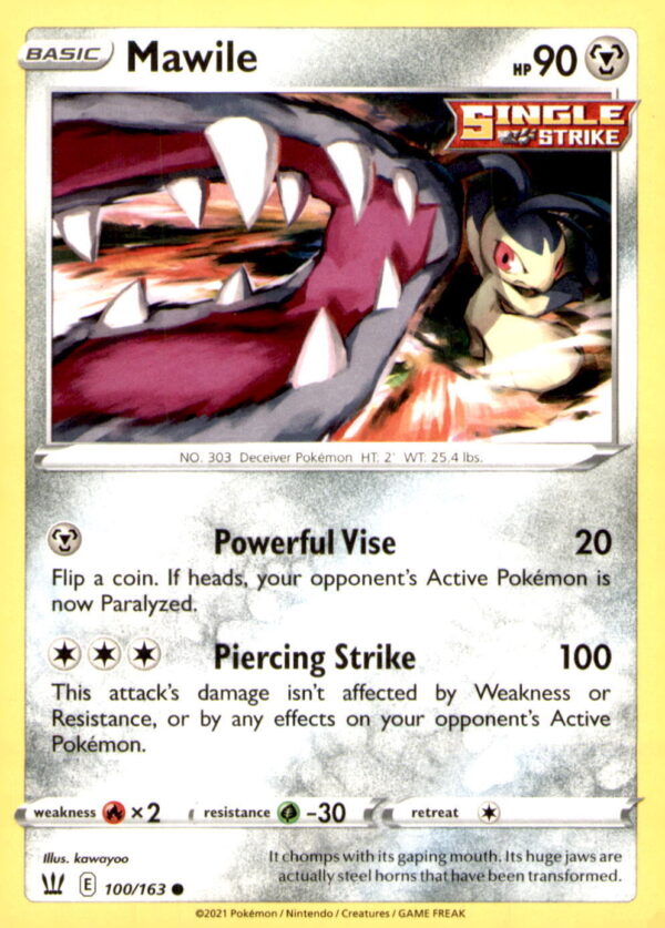 SWSH05: Battle Styles #100/163 Mawile