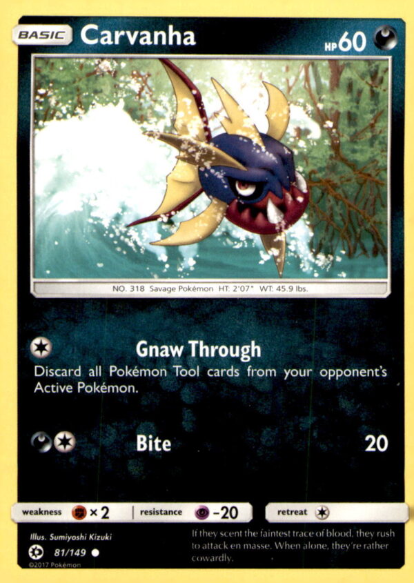 SM Base Set #81/149 Carvanha