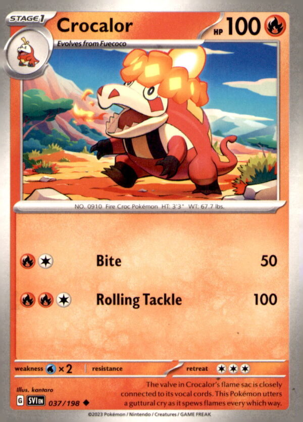 SV01: Scarlet & Violet Base Set #037/198 Crocalor