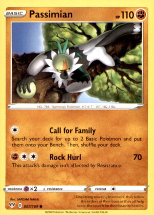 SWSH03: Darkness Ablaze #097/189 Passimian