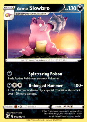 SWSH05: Battle Styles #092/163 Galarian Slowbro