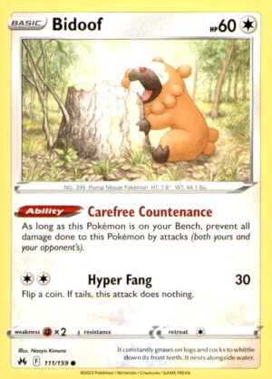 Crown Zenith #111/159 Bidoof