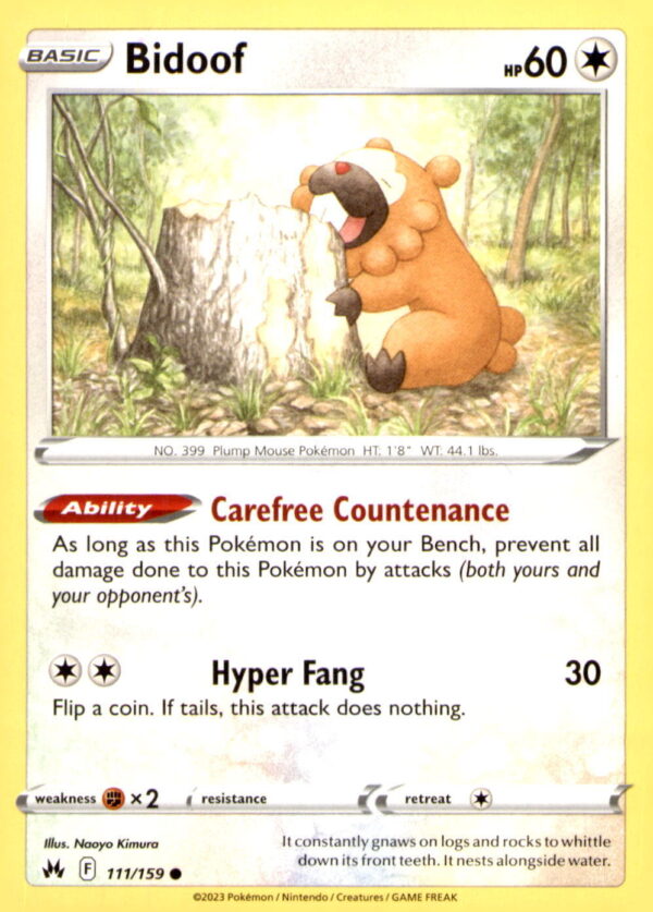 Crown Zenith #111/159 Bidoof