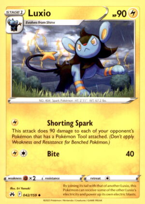 Crown Zenith #042/159 Luxio (42)