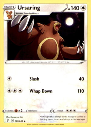 SWSH07: Evolving Skies #127/203 Ursaring
