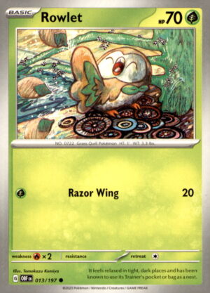 SV03: Obsidian Flames #013/197 Rowlet