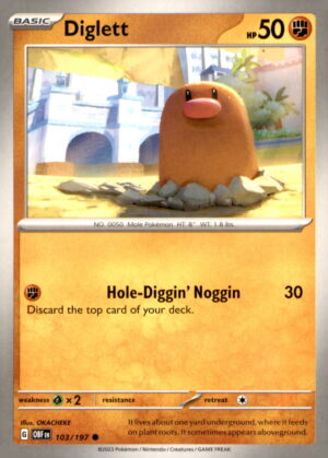 SV03: Obsidian Flames #103/197 Diglett