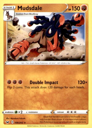 SWSH01: Sword & Shield Base Set #106/202 Mudsdale