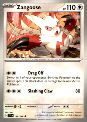 SV01: Scarlet & Violet Base Set #147/198 Zangoose