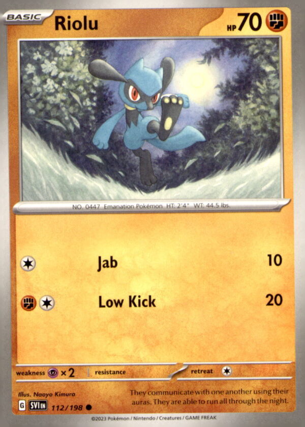 SV01: Scarlet & Violet Base Set #112/198 Riolu