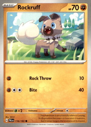 SV02: Paldea Evolved #116/193 Rockruff