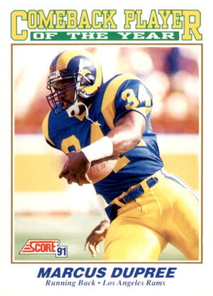 1991 Score #618 Marcus Dupree