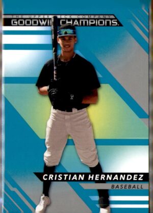 2022 Upper Deck Goodwin Champions #21 Cristian Hernandez Royal Blue