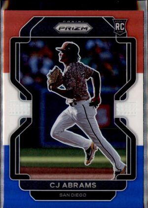2022 Panini Prizm #12 CJ Abrams Red/White/Blue Prizm