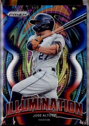 2022 Panini Prizm #IL-14 Jose Altuve Illumination Red/White/Blue Prizm