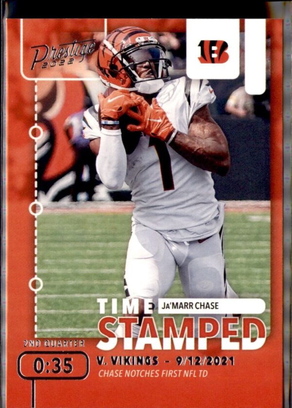 2022 Panini Prestige #TS-9 Ja'Marr Chase Time Stamped