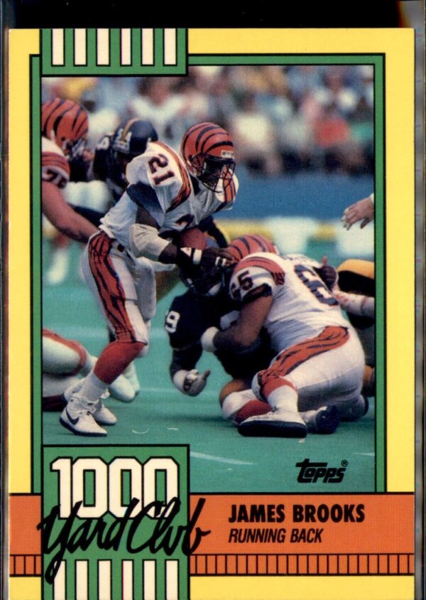 1990 Topps #12a James Brooks 1000 Yard Club