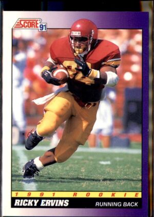 1991 Score #582 Ricky Ervins