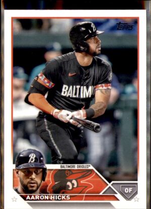 2023 Topps Update #US299 Aaron Hicks Royal Blue