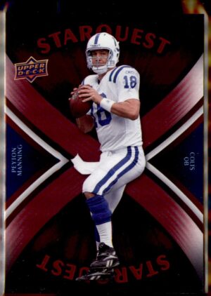 2008 Upper Deck #SQ25 Peyton Manning StarQuest Rainbow Red