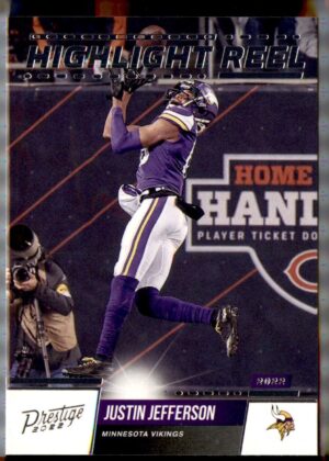 2022 Panini Prestige #HR-19 Justin Jefferson Highlight Reel