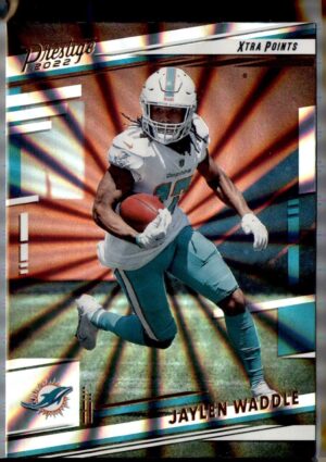 2022 Panini Prestige #182 Jaylen Waddle Xtra Points Sunburst