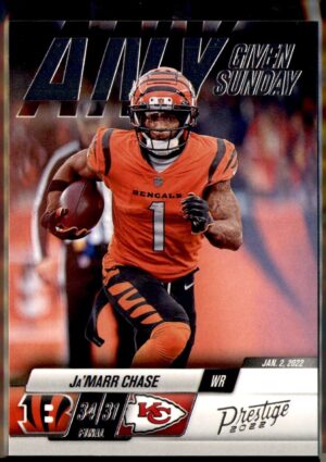 2022 Panini Prestige #15 Ja'Marr Chase Any Given Sunday